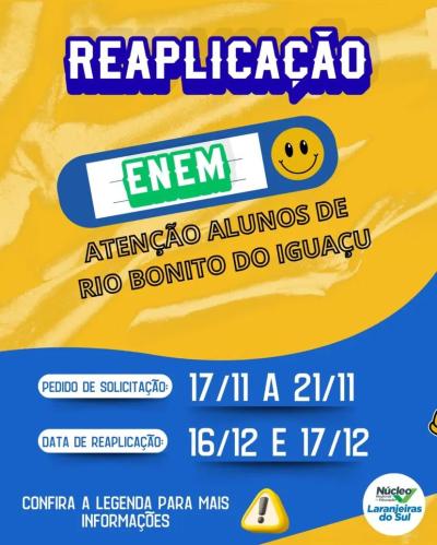 RBI: Candidatos do Enem precisam solicitar reaplicação da prova